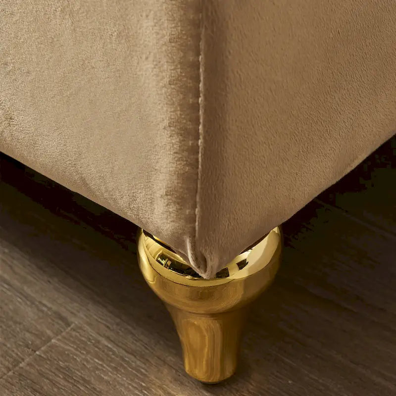 Fluwelen Chaise Lounge Stoel met Opbergruimte