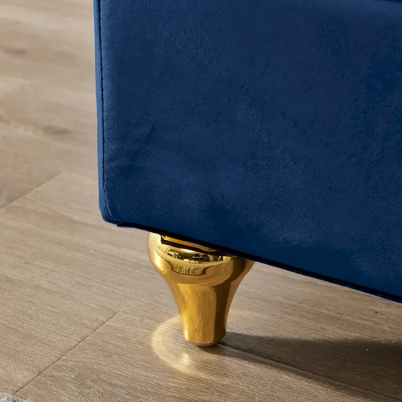 Fluwelen Chaise Lounge Stoel met Opbergruimte