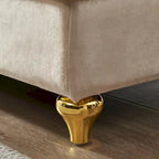 Fluwelen Chaise Lounge Stoel met Opbergruimte